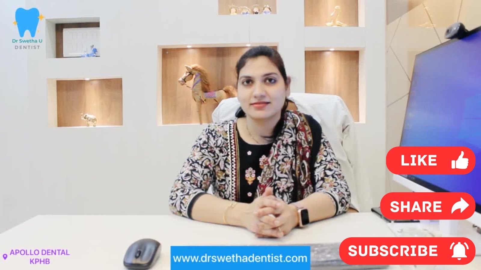 Why you should visit a dentist regularly - Dr Swetha U Dentist at Platina Dental KPHB