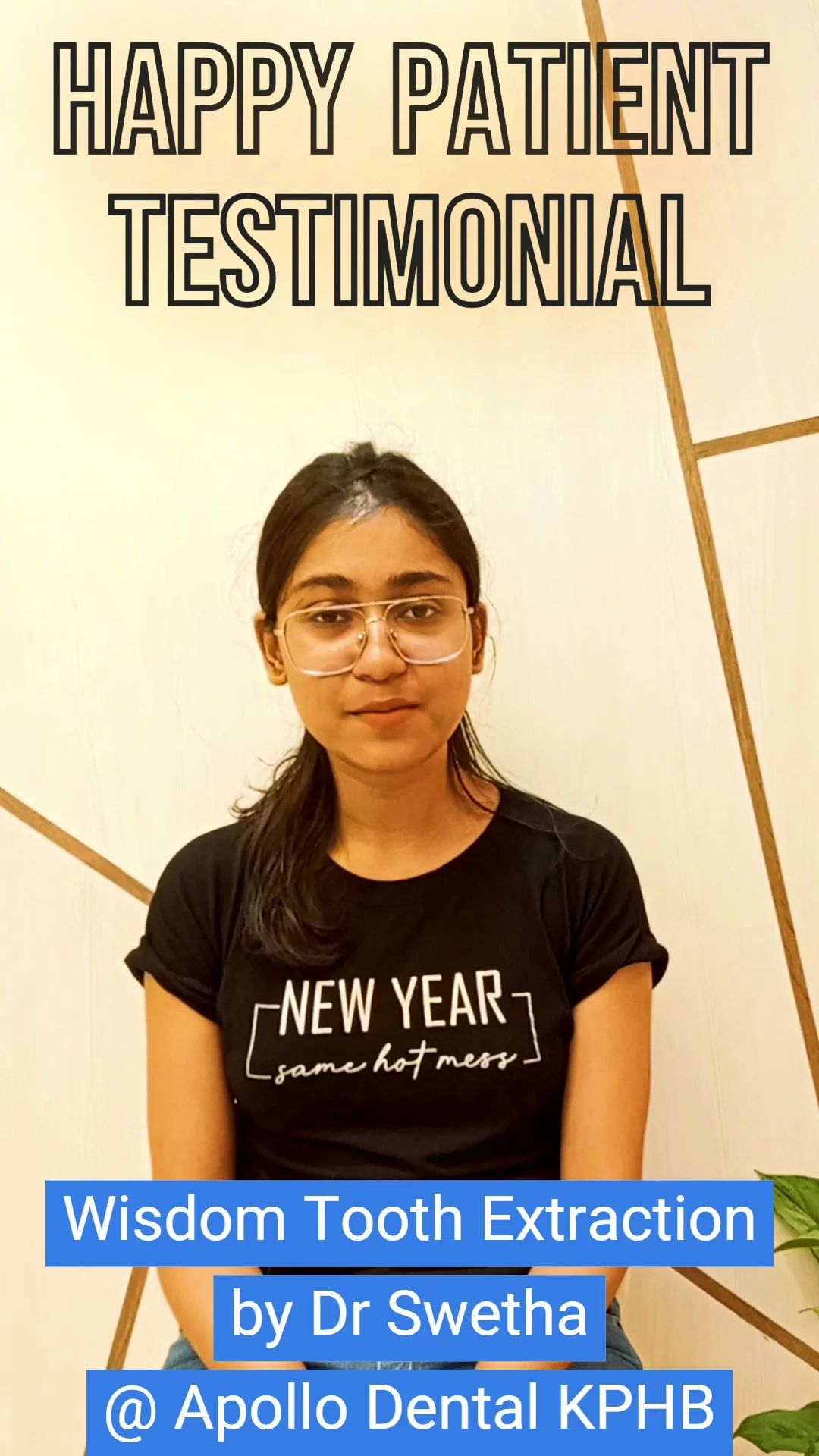 Testimonial for Wisdom Tooth Extraction done by Dr Swetha at Best Dental Clinic in KPHB Kukatpally 3 Video Testimonial for Wisdom Tooth Extraction by Dr Swetha KPHB