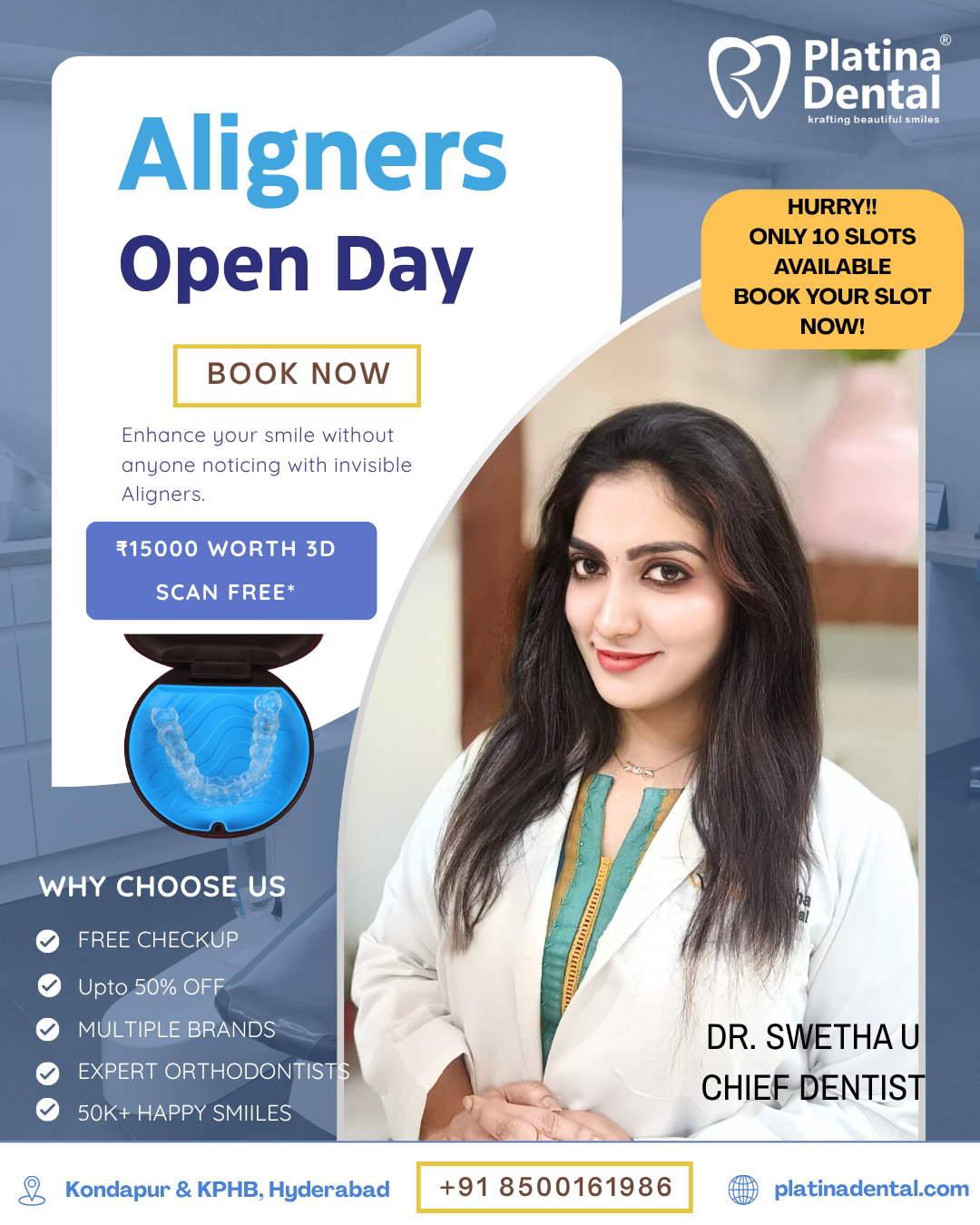 Invisible Braces upto 50% off in Hyderabad